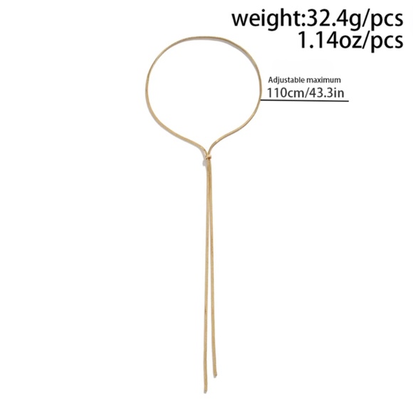 Long Tasseled Chest Chain Necklace for Women - Picture 3 of 3